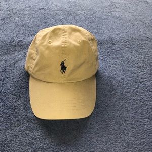 Raulph Lauren Baseball Cap. Tan & Blue